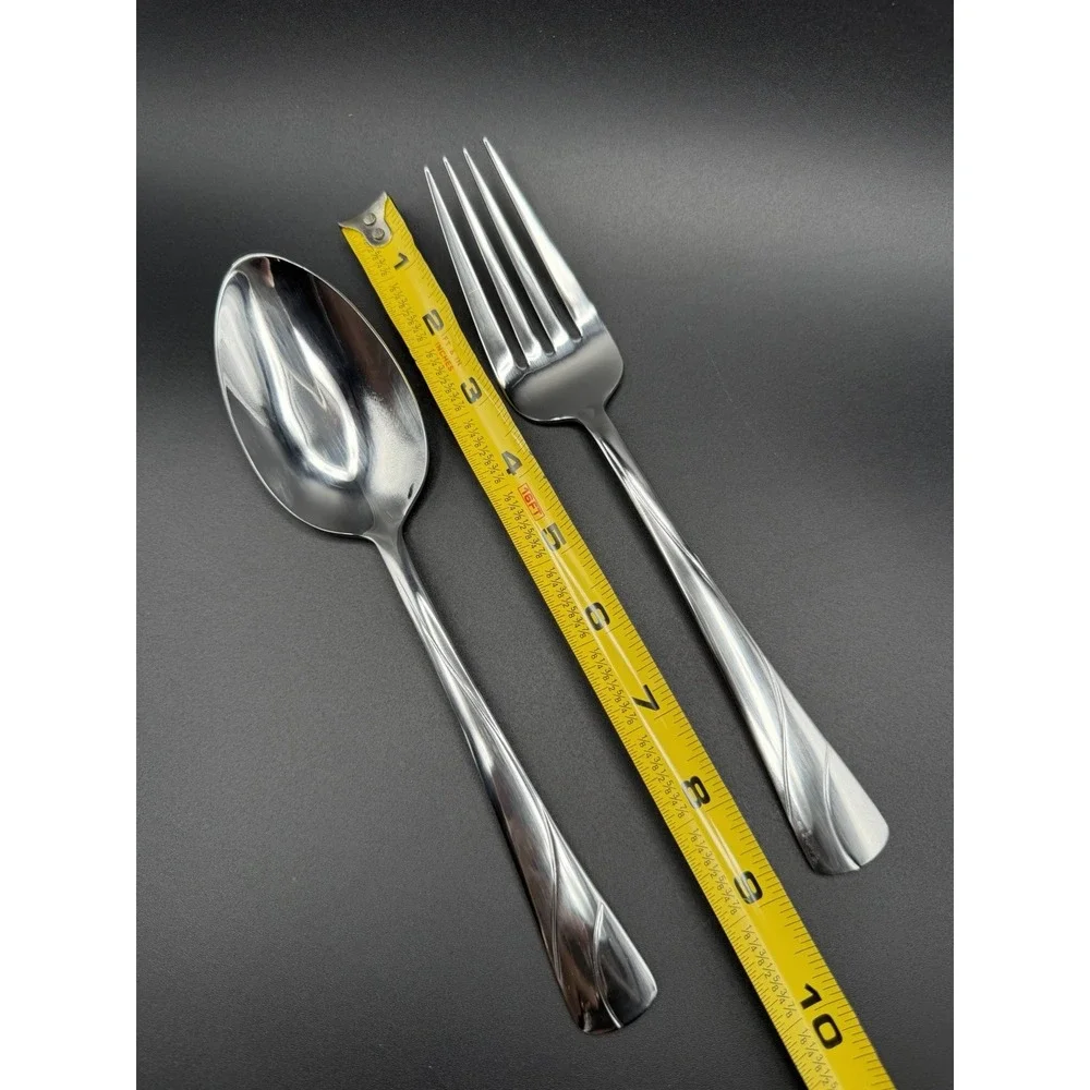 Serving Fork & Serving Spoon NEW Oneida RIVER Pattern Flatware Set
